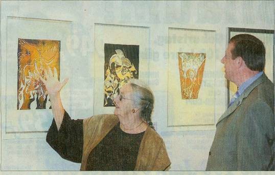 beim Empfang in der Galerie im Treppenturm